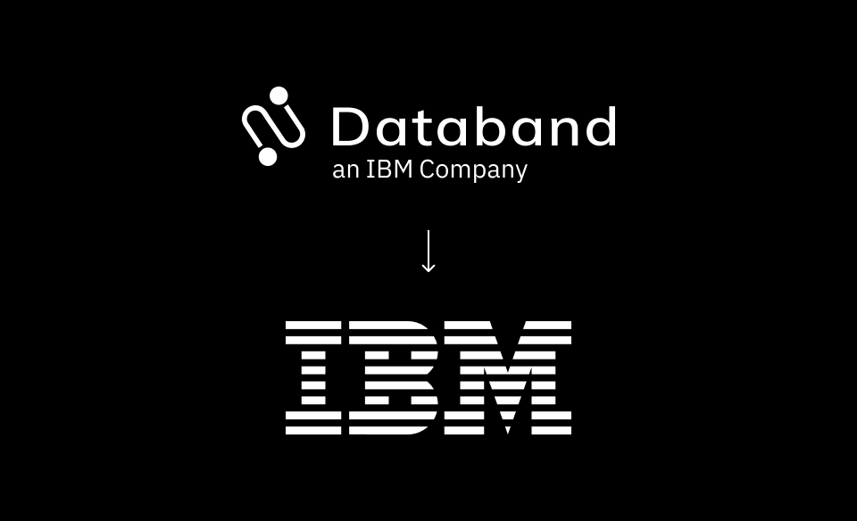 Databand, an IBM Company, alongside the IBM logo